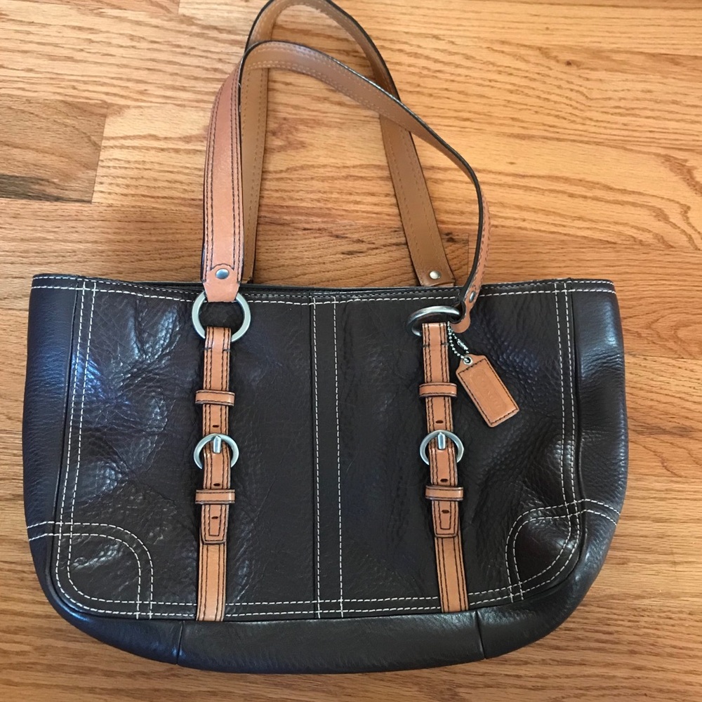 Brown Leather Coach Bag
